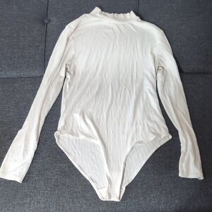 White Long Sleeve Bodysuit